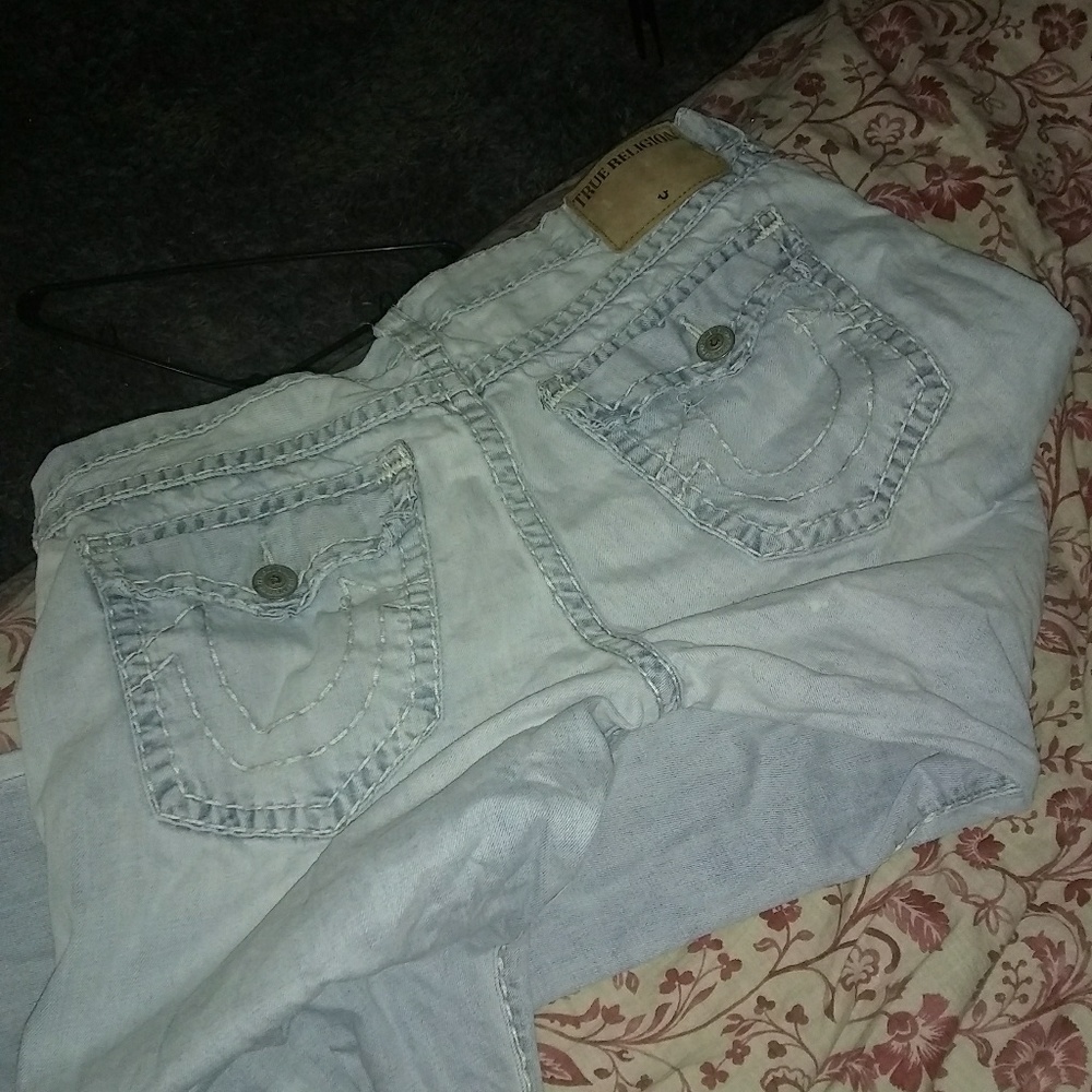 True Religion Size 40 Light Blue Jeans